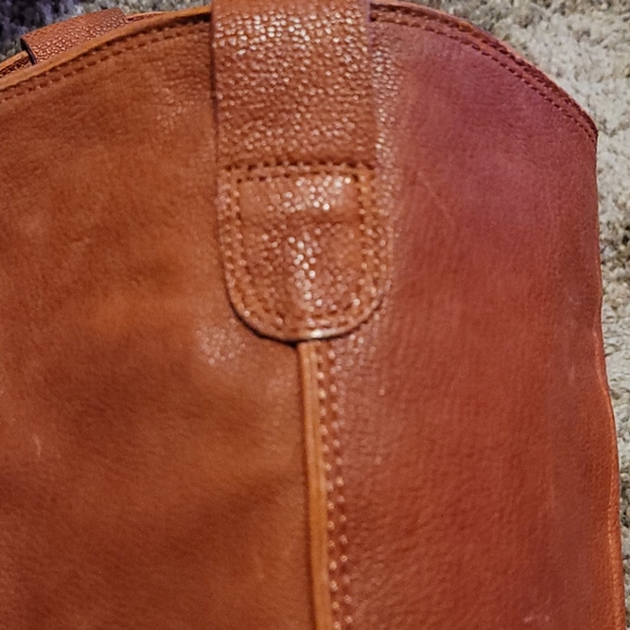 Gianni Bini Cognac Leather Knee Boots - 8M - New - Picture 7 of 8